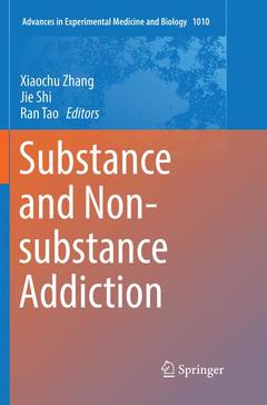 Couverture de l’ouvrage Substance and Non-substance Addiction