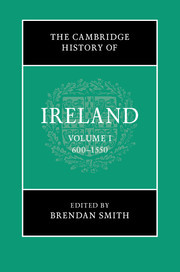Couverture de l’ouvrage The Cambridge History of Ireland: Volume 1, 600–1550