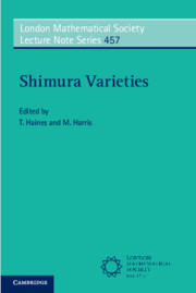 Couverture de l’ouvrage Shimura Varieties