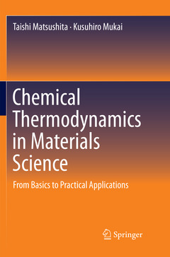 Couverture de l’ouvrage Chemical Thermodynamics in Materials Science