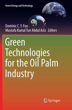 Couverture de l’ouvrage Green Technologies for the Oil Palm Industry