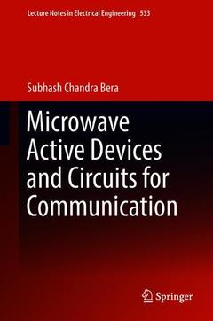 Couverture de l’ouvrage Microwave Active Devices and Circuits for Communication