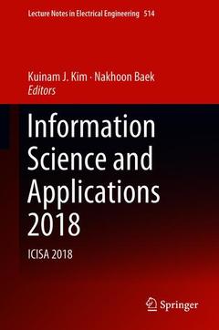 Couverture de l’ouvrage Information Science and Applications 2018