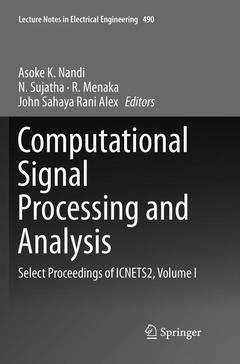 Couverture de l’ouvrage Computational Signal Processing and Analysis