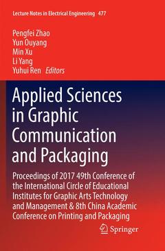 Cover of the book Applied Sciences in Graphic Communication and Packaging