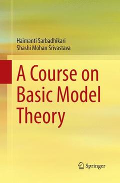 Couverture de l’ouvrage A Course on Basic Model Theory