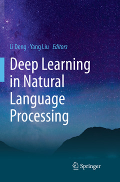 Couverture de l’ouvrage Deep Learning in Natural Language Processing
