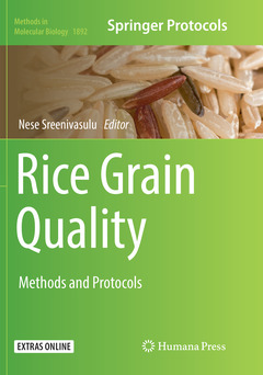 Couverture de l’ouvrage Rice Grain Quality