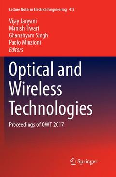 Cover of the book Optical and Wireless Technologies