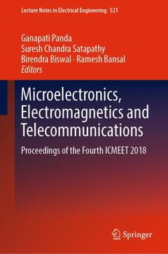 Couverture de l’ouvrage Microelectronics, Electromagnetics and Telecommunications