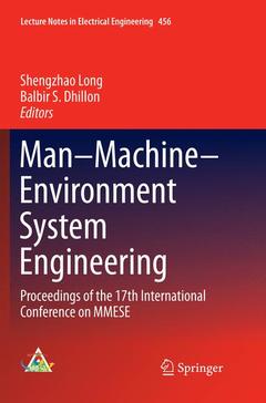 Couverture de l’ouvrage Man-Machine-Environment System Engineering