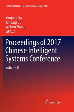 Couverture de l’ouvrage Proceedings of 2017 Chinese Intelligent Systems Conference