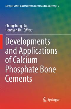 Couverture de l’ouvrage Developments and Applications of Calcium Phosphate Bone Cements