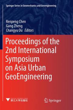 Cover of the book Proceedings of the 2nd International Symposium on Asia Urban GeoEngineering