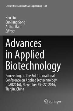 Couverture de l’ouvrage Advances in Applied Biotechnology