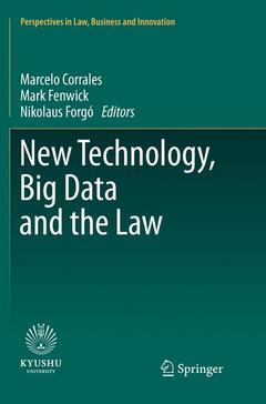 Cover of the book New Technology, Big Data and the Law