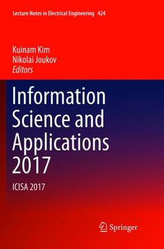 Couverture de l’ouvrage Information Science and Applications 2017