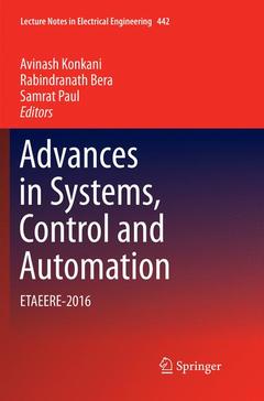 Couverture de l’ouvrage Advances in Systems, Control and Automation