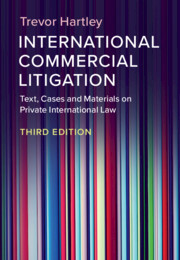 Couverture de l’ouvrage International Commercial Litigation