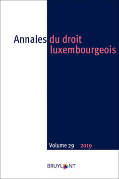 Cover of the book Annales du droit luxembourgeois - Tome 29 2019