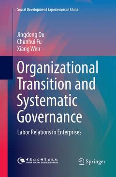 Couverture de l’ouvrage Organizational Transition and Systematic Governance