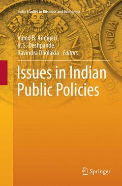 Couverture de l’ouvrage Issues in Indian Public Policies