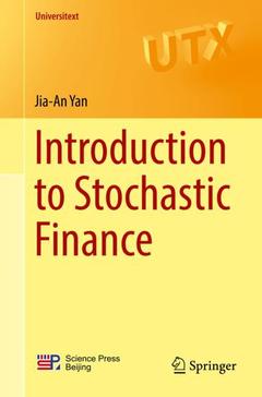 Couverture de l’ouvrage Introduction to Stochastic Finance