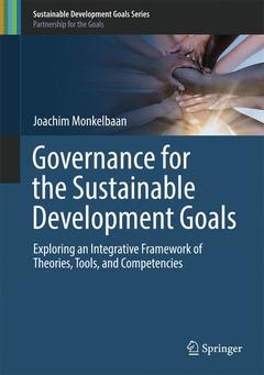 Couverture de l’ouvrage Governance for the Sustainable Development Goals