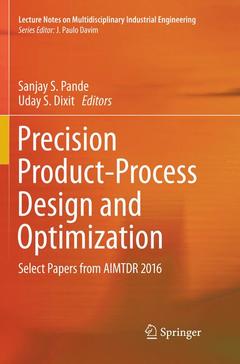 Couverture de l’ouvrage Precision Product-Process Design and Optimization
