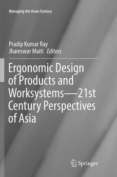 Couverture de l’ouvrage Ergonomic Design of Products and Worksystems - 21st Century Perspectives of Asia
