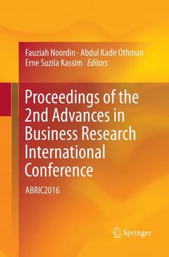 Cover of the book Proceedings of the 2nd Advances in Business Research International Conference