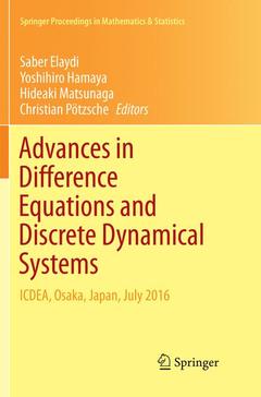 Couverture de l’ouvrage Advances in Difference Equations and Discrete Dynamical Systems