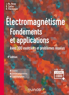 Couverture de l’ouvrage Électromagnétisme : Fondements et applications - 4e éd.