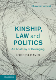 Couverture de l’ouvrage Kinship, Law and Politics