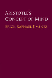 Couverture de l’ouvrage Aristotle's Concept of Mind