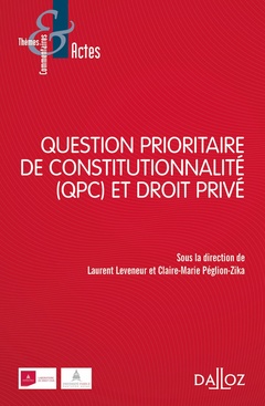 Cover of the book QPC et droit privé - Un bilan