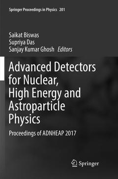 Cover of the book Advanced Detectors for Nuclear, High Energy and Astroparticle Physics