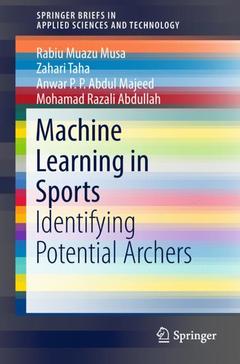 Couverture de l’ouvrage Machine Learning in Sports