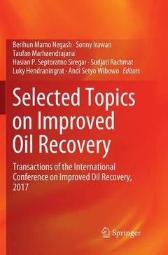 Couverture de l’ouvrage Selected Topics on Improved Oil Recovery
