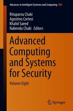Cover of the book Advanced Computing and Systems for Security