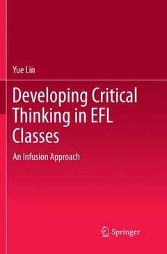Couverture de l’ouvrage Developing Critical Thinking in EFL Classes