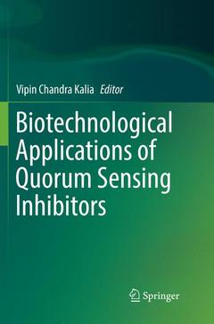 Couverture de l’ouvrage Biotechnological Applications of Quorum Sensing Inhibitors