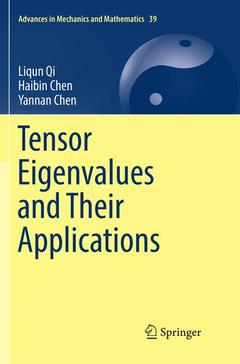 Cover of the book Tensor Eigenvalues and Their Applications
