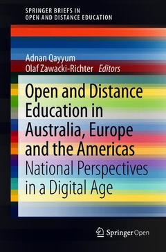 Couverture de l’ouvrage Open and Distance Education in Australia, Europe and the Americas