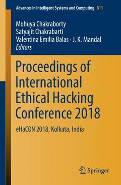 Couverture de l’ouvrage Proceedings of International Ethical Hacking Conference 2018