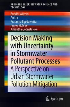 Couverture de l’ouvrage Decision Making with Uncertainty in Stormwater Pollutant Processes