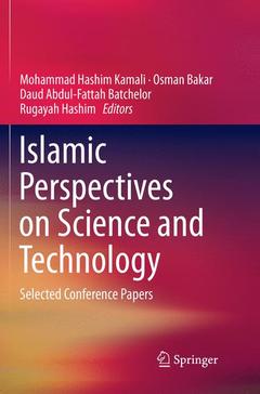 Couverture de l’ouvrage Islamic Perspectives on Science and Technology
