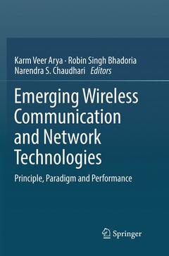 Couverture de l’ouvrage Emerging Wireless Communication and Network Technologies