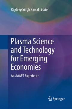 Couverture de l’ouvrage Plasma Science and Technology for Emerging Economies