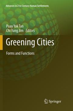 Couverture de l’ouvrage Greening Cities